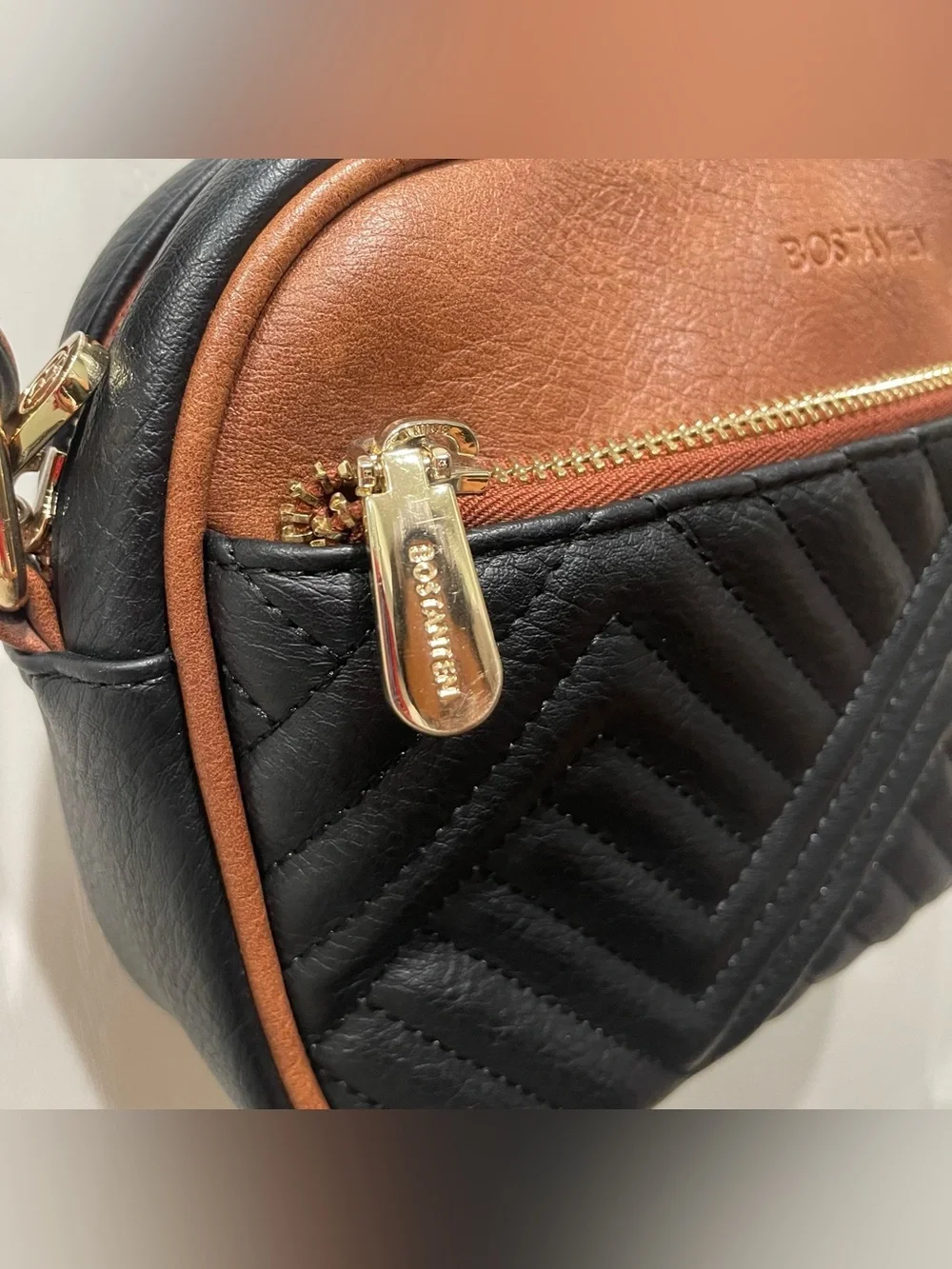 BOSTANTEN Quilted Crossbody Bag Vegan Leather Travel Resortwear Boho Festival - Picture 11 of 13